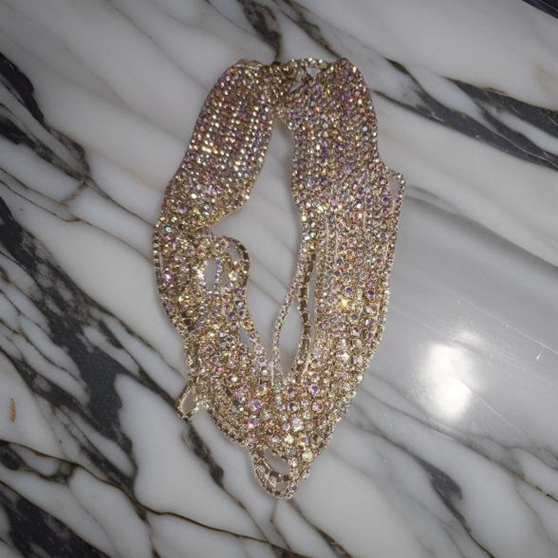 Twilight Glow Choker - Celestial Statement Necklace