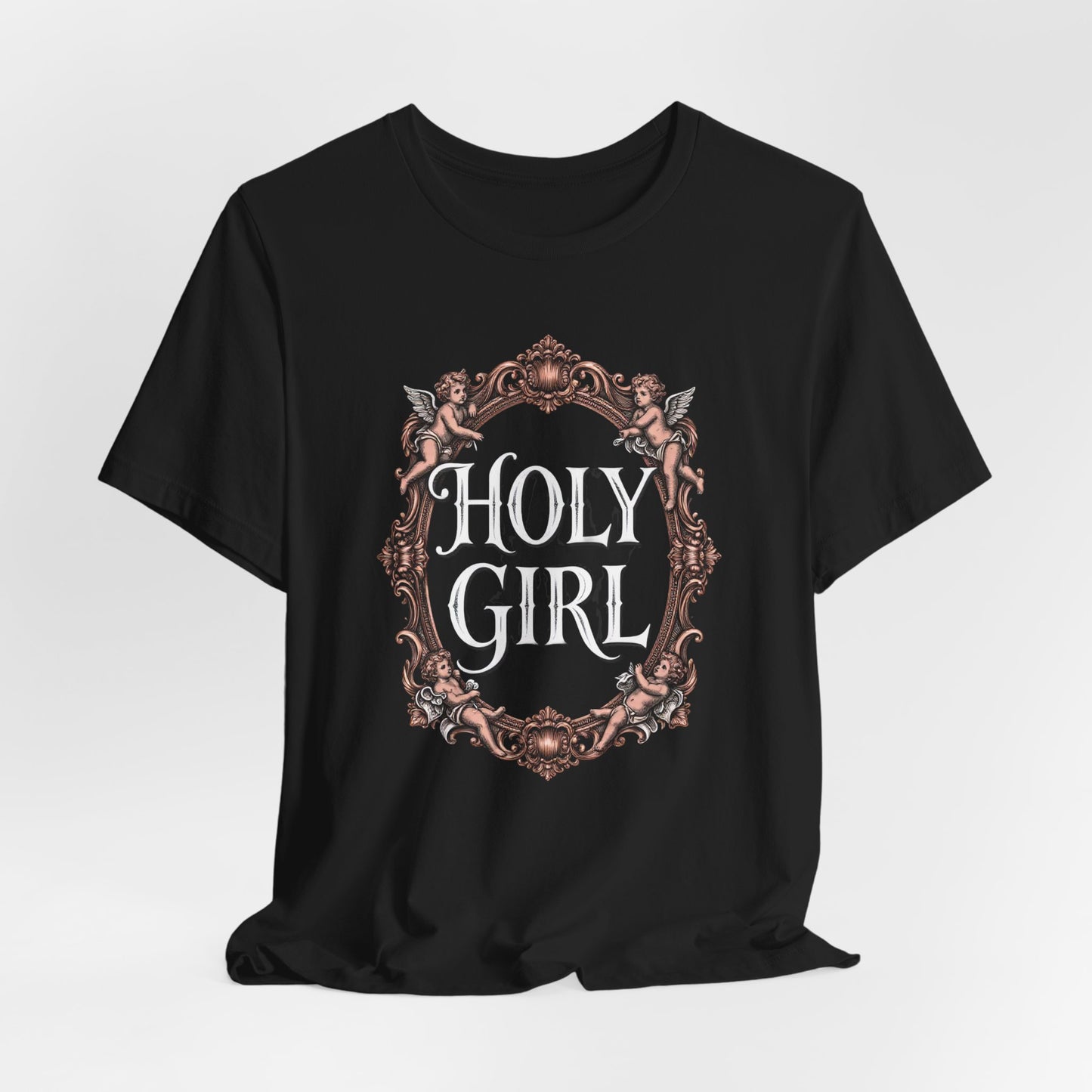 HOLY GIRL Tee - Y2K Graphic Classic Cotton Top