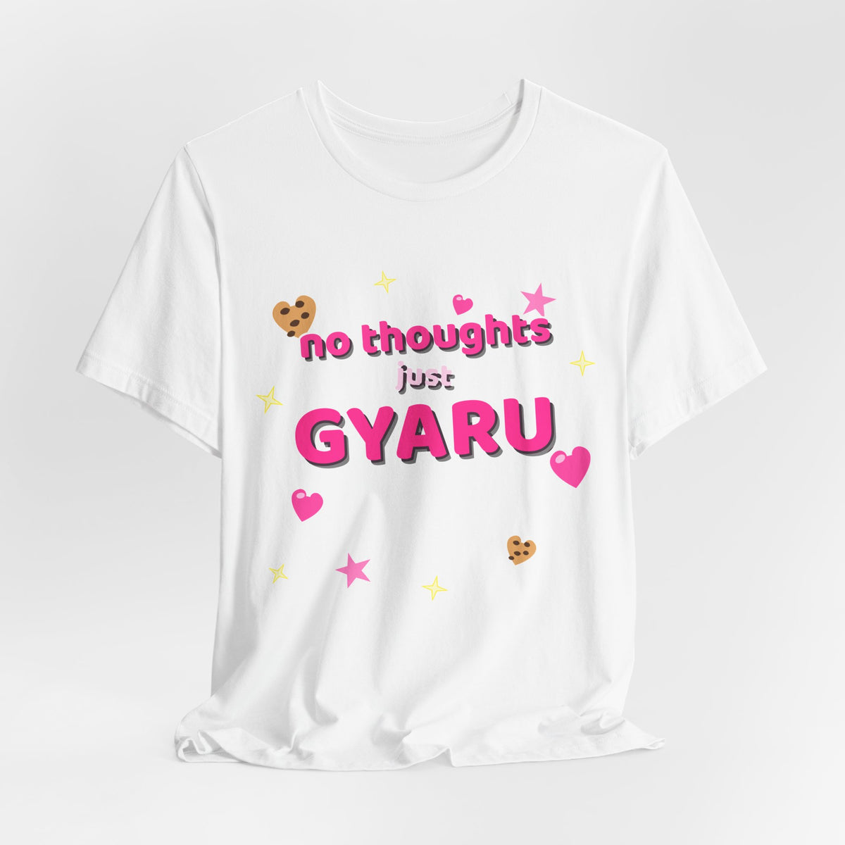 No Thoughts Just Gyaru Tee - Y2K Graphic Classic Cotton Top