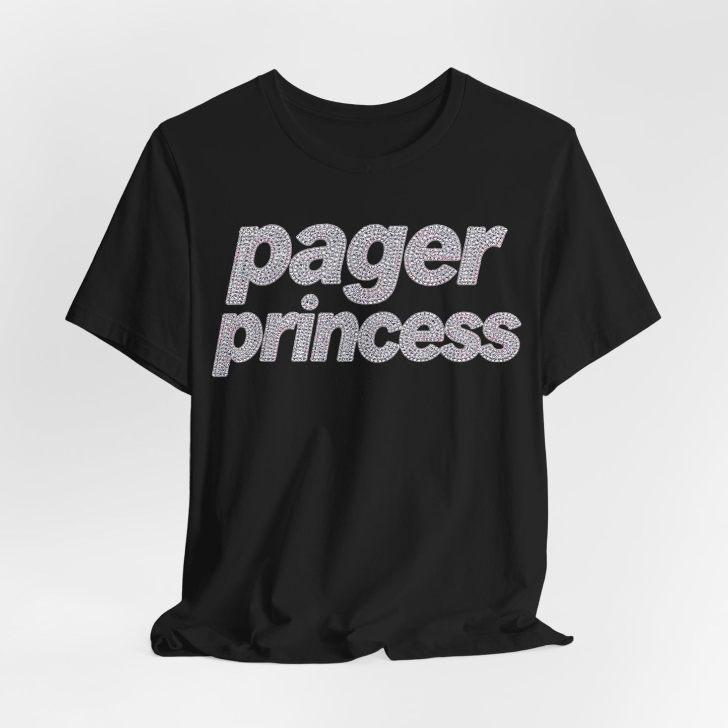 pager princess Tee - Y2K Graphic Classic Cotton Top