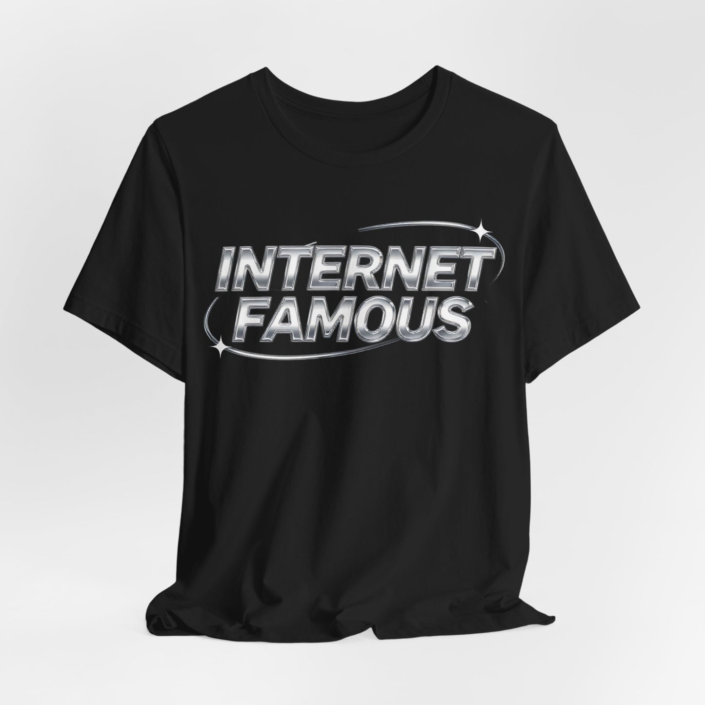 INTERNET FAMOUS Chrome Orbit Tee - Y2K Graphic Classic Cotton Top