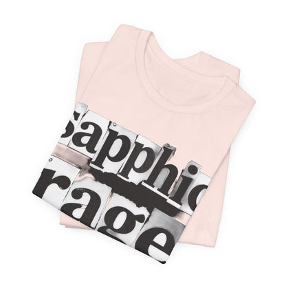 sapphic rage Punk Zine Tee - Y2K Graphic Classic Cotton Top