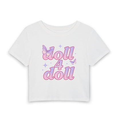 doll 4 doll Fairycore Baby Tee - Y2K Graphic Fitted Top