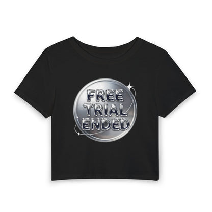 FREE TRIAL ENDED Baby Tee - Y2K Graphic Fitted Top