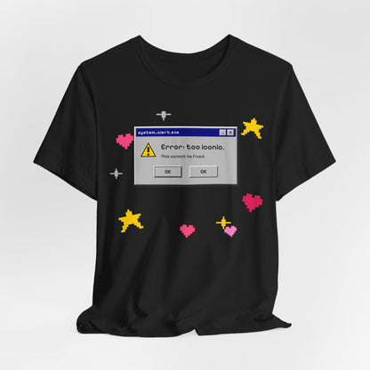 Error: Too Iconic Tee - Y2K Graphic Classic Cotton Top