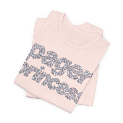 pager princess Tee - Y2K Graphic Classic Cotton Top