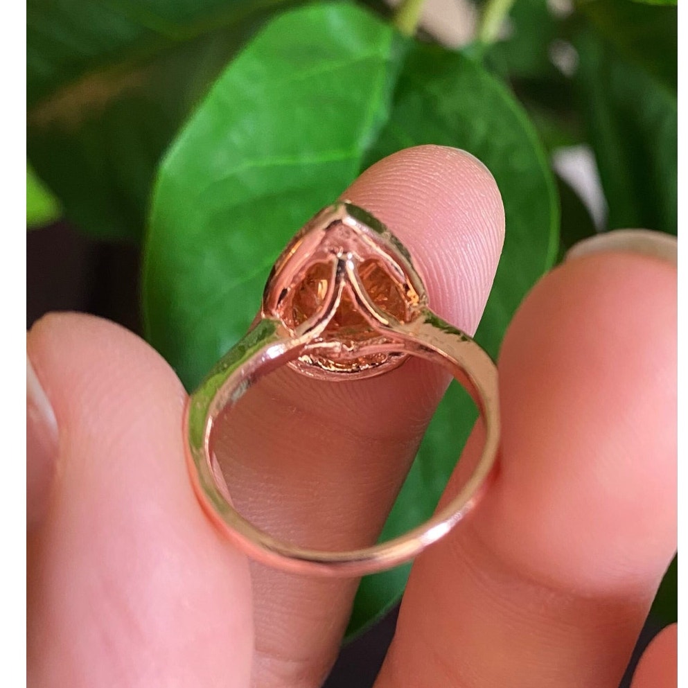 Firelight Halo Ring
