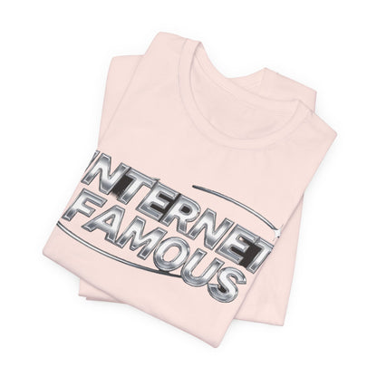 INTERNET FAMOUS Chrome Orbit Tee - Y2K Graphic Classic Cotton Top