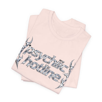 psychic hotline Tee - Y2K Graphic Classic Cotton Top