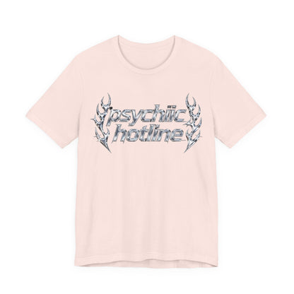 psychic hotline Tee - Y2K Graphic Classic Cotton Top