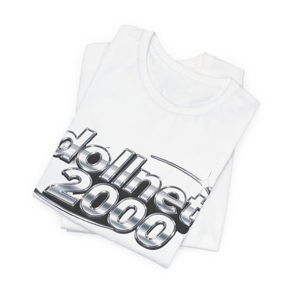 dollnet 2000 Chrome Orbit Tee - Y2K Graphic Classic Cotton Top