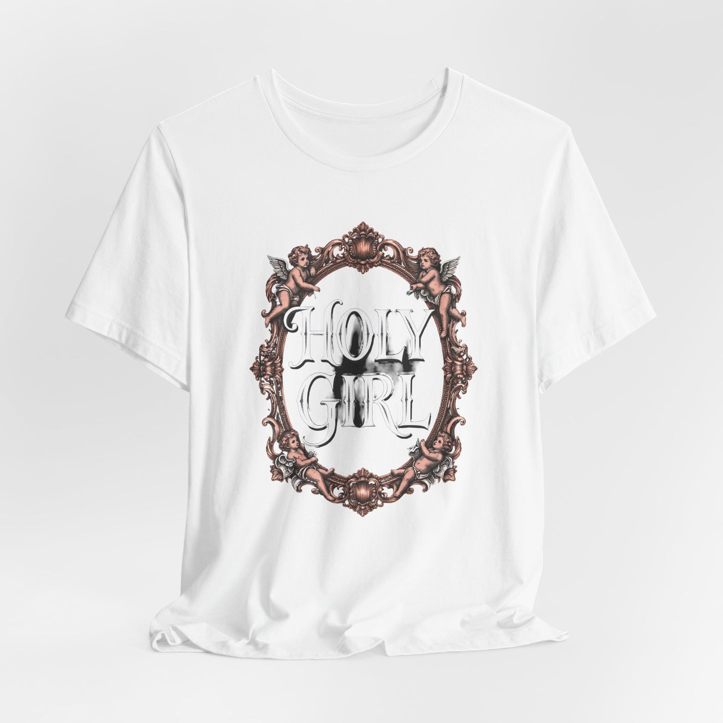 HOLY GIRL Tee - Y2K Graphic Classic Cotton Top
