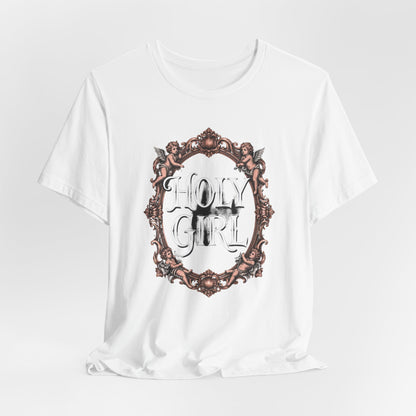HOLY GIRL Tee - Y2K Graphic Classic Cotton Top