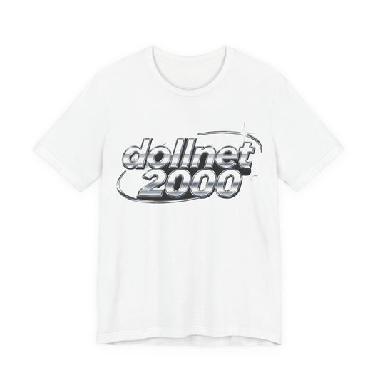 dollnet 2000 Chrome Orbit Tee - Y2K Graphic Classic Cotton Top