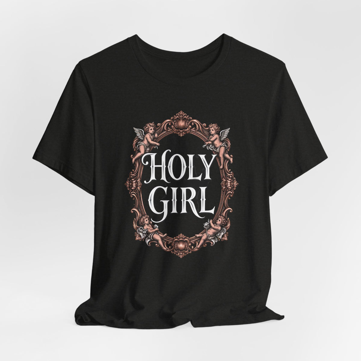 HOLY GIRL Tee - Y2K Graphic Classic Cotton Top