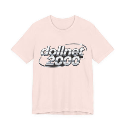 dollnet 2000 Chrome Orbit Tee - Y2K Graphic Classic Cotton Top