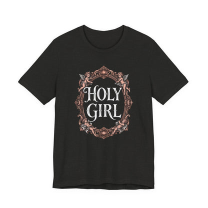 HOLY GIRL Tee - Y2K Graphic Classic Cotton Top
