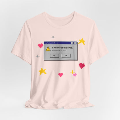 Error: Too Iconic Tee - Y2K Graphic Classic Cotton Top
