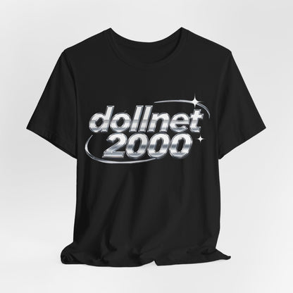 dollnet 2000 Chrome Orbit Tee - Y2K Graphic Classic Cotton Top