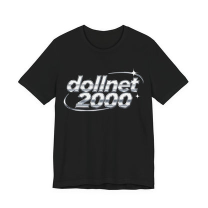 dollnet 2000 Chrome Orbit Tee - Y2K Graphic Classic Cotton Top