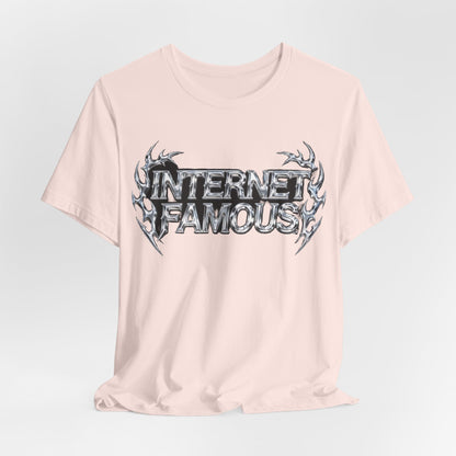INTERNET FAMOUS Tribal Chrome Tee - Y2K Graphic Classic Cotton Top