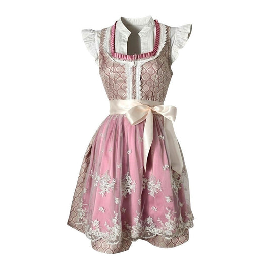 Pink Lace Dirndl Dress Johanna