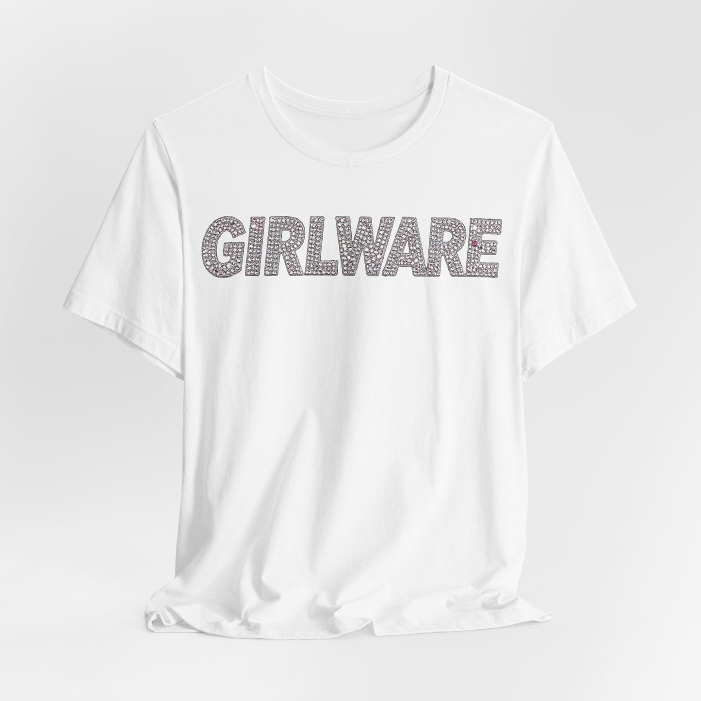 GIRLWARE Rhinestone Tee - Y2K Graphic Classic Cotton Top