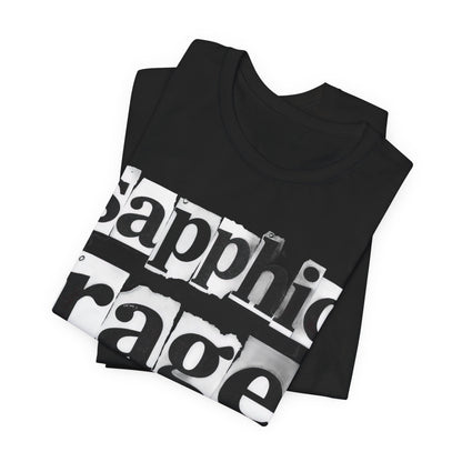 sapphic rage Punk Zine Tee - Y2K Graphic Classic Cotton Top