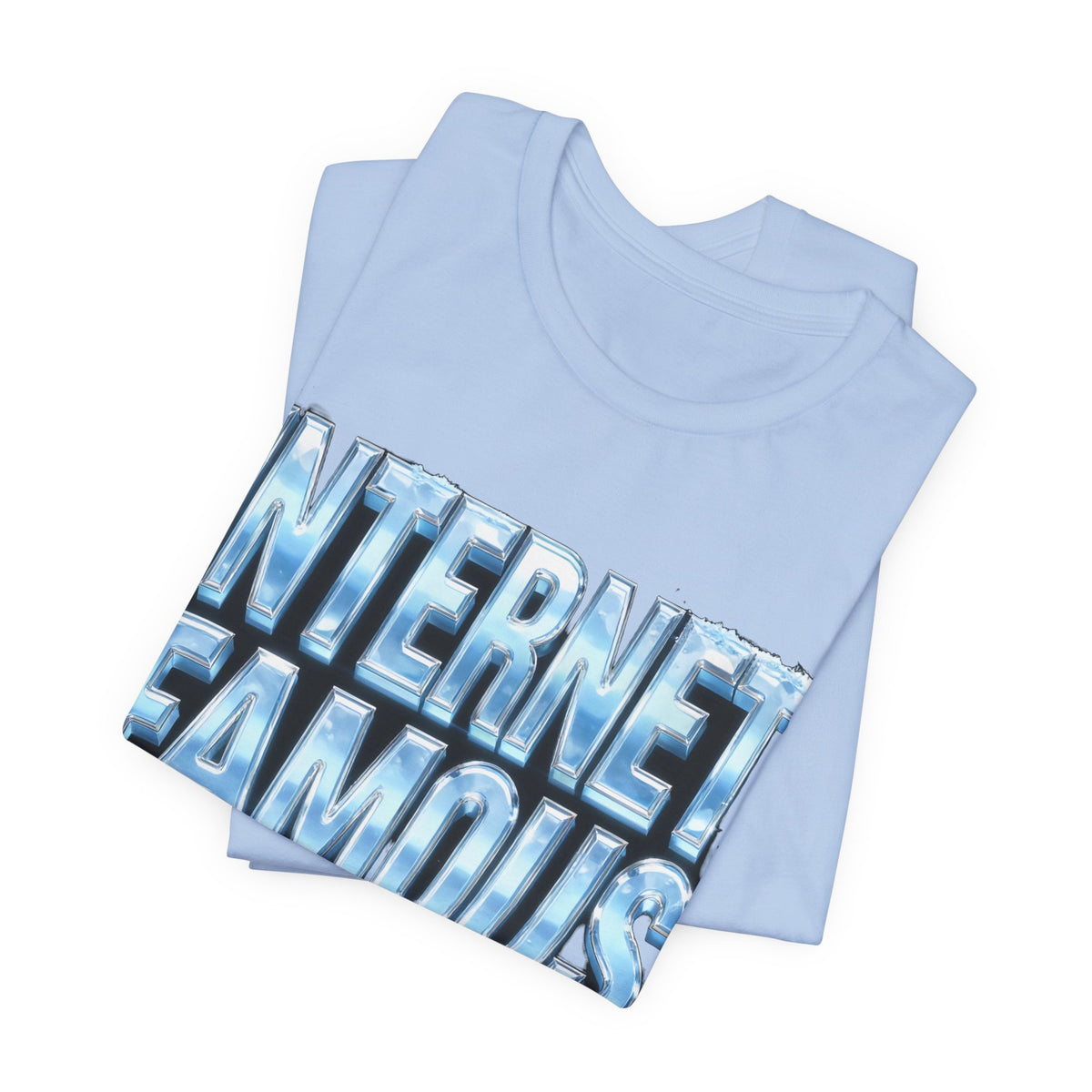 INTERNET FAMOUS Ice Chrome Tee - Y2K Graphic Classic Cotton Top
