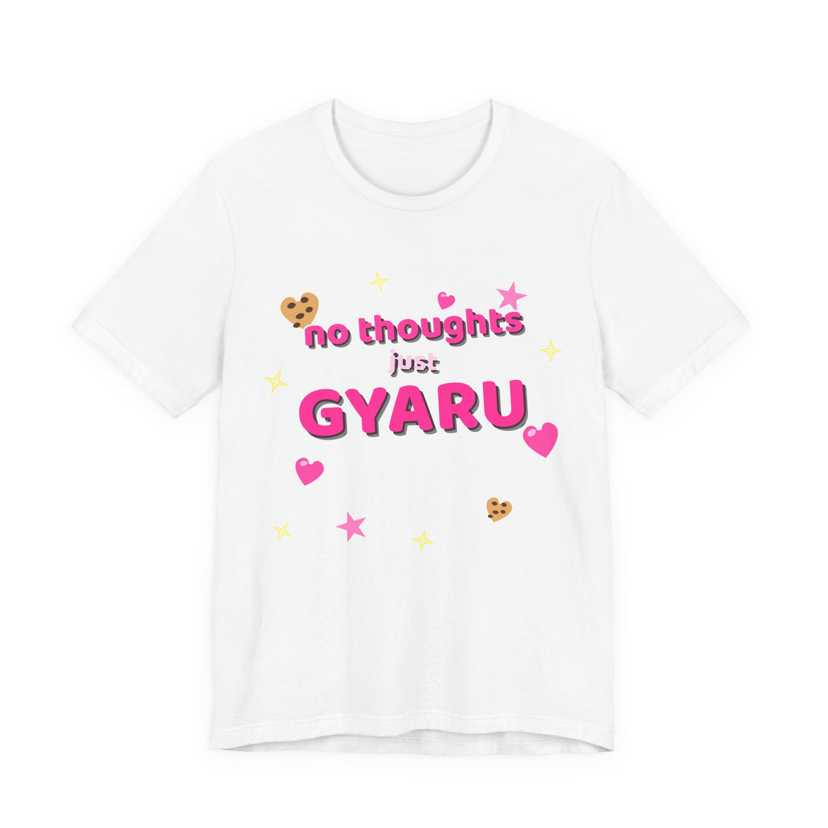 No Thoughts Just Gyaru Tee - Y2K Graphic Classic Cotton Top