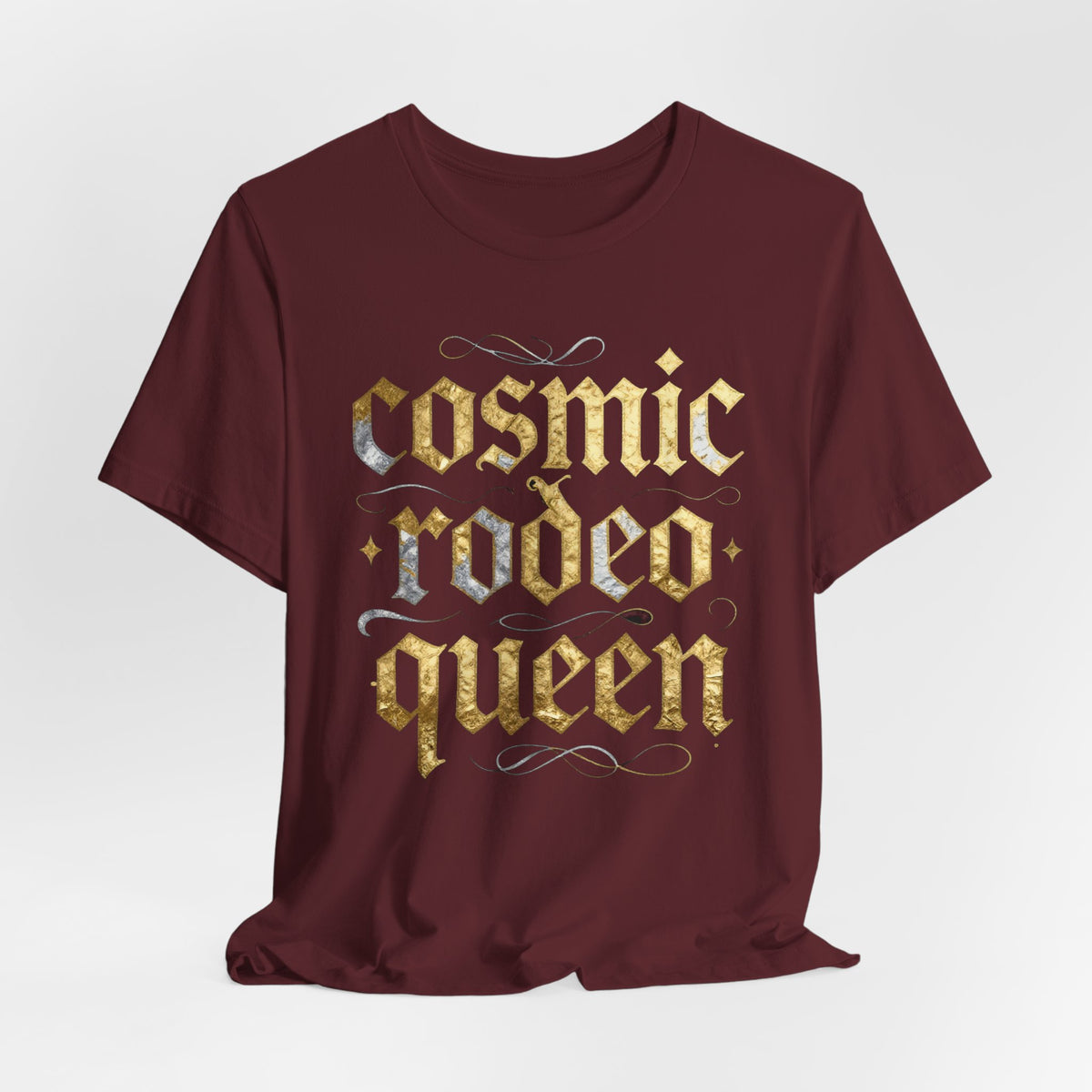 cosmic rodeo queen Tee - Y2K Graphic Classic Cotton Top