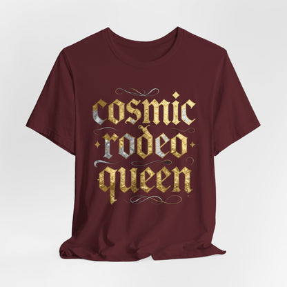 cosmic rodeo queen Tee - Y2K Graphic Classic Cotton Top