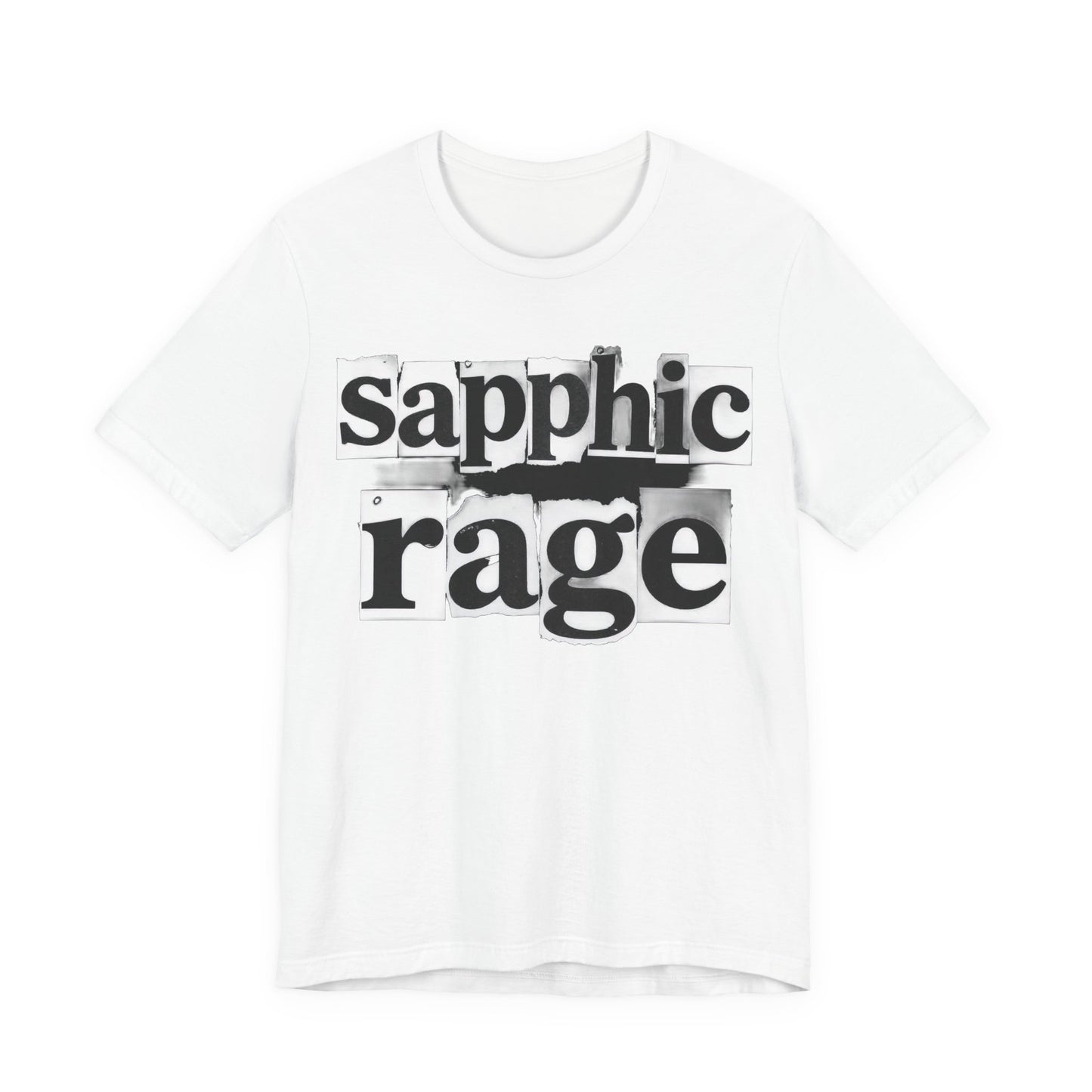 sapphic rage Punk Zine Tee - Y2K Graphic Classic Cotton Top