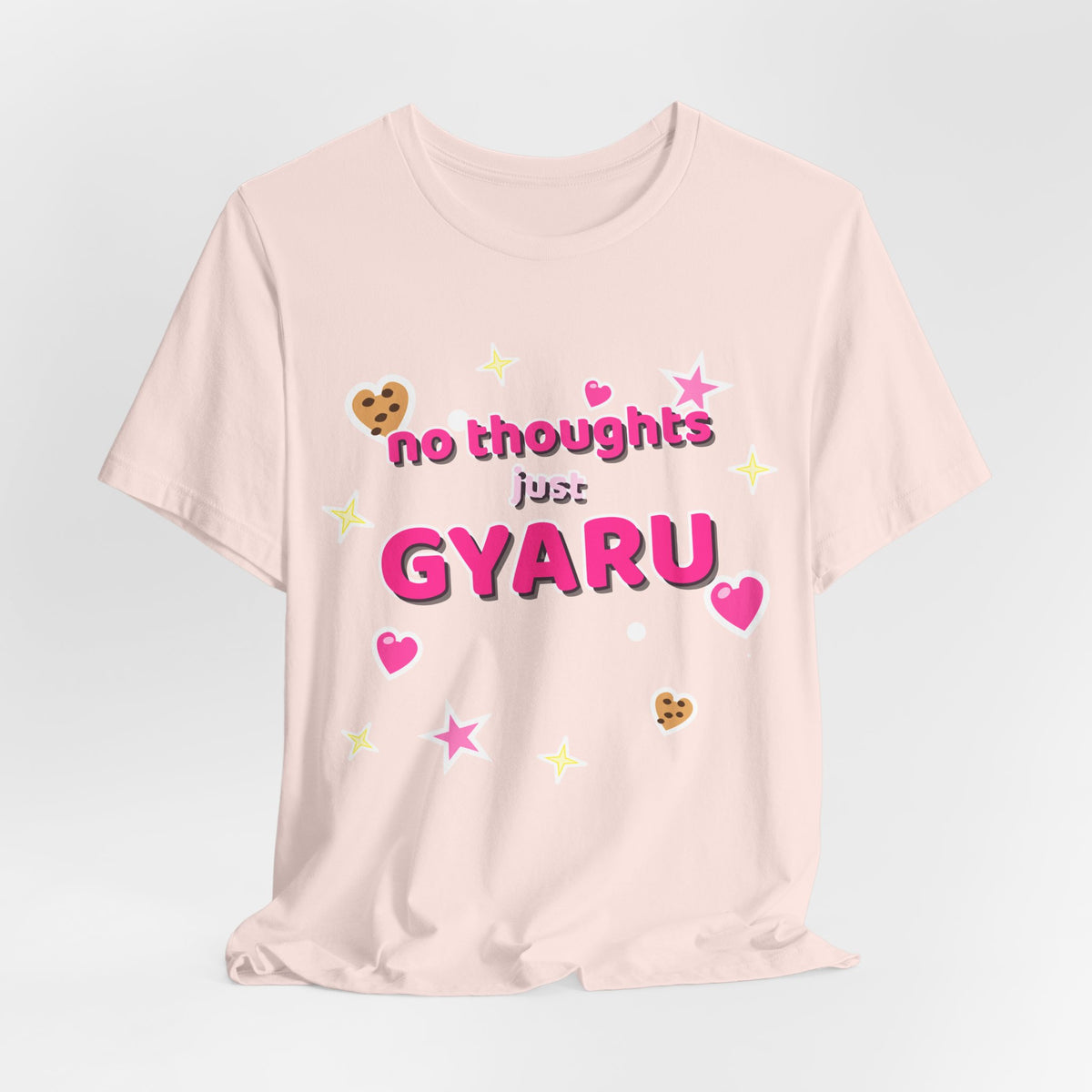 No Thoughts Just Gyaru Tee - Y2K Graphic Classic Cotton Top
