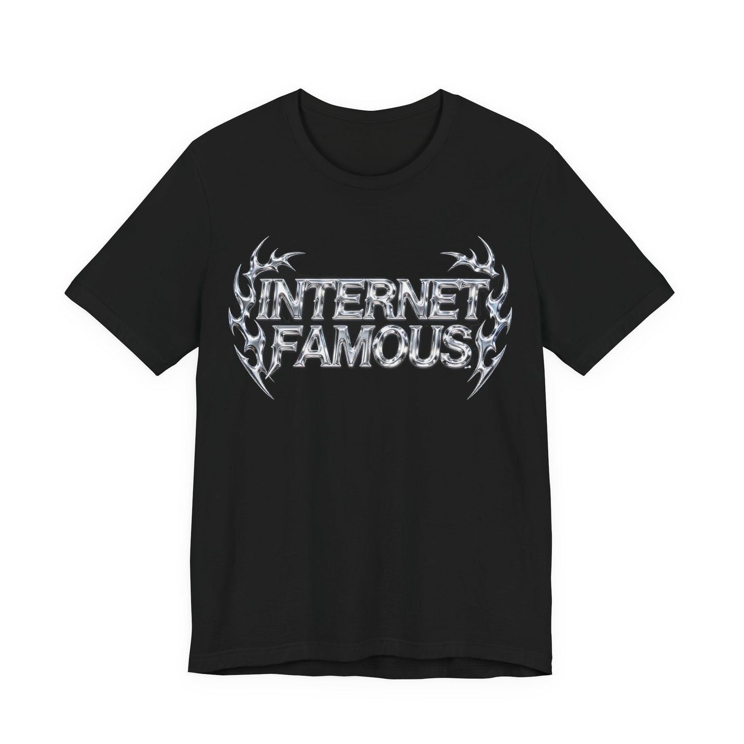 INTERNET FAMOUS Tribal Chrome Tee - Y2K Graphic Classic Cotton Top