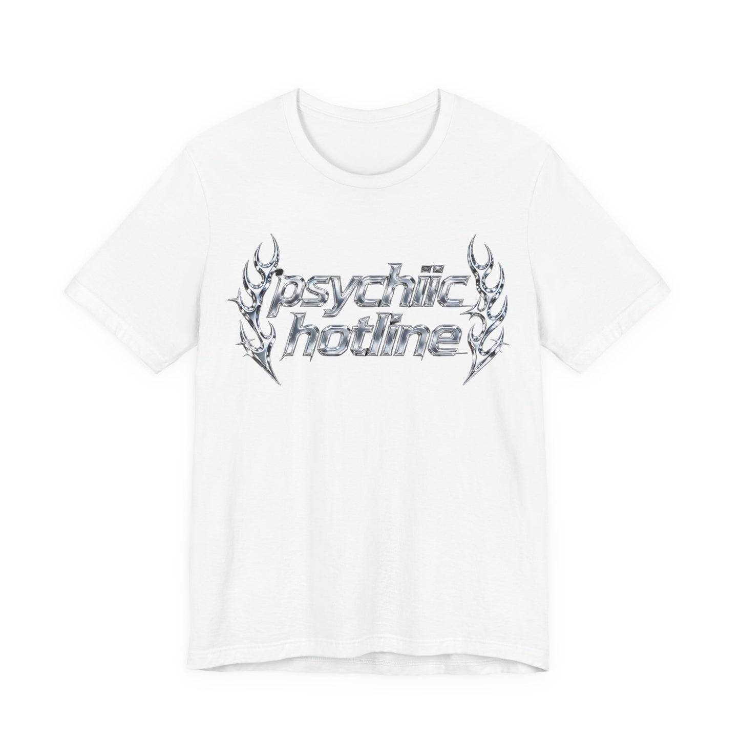 psychic hotline Tee - Y2K Graphic Classic Cotton Top