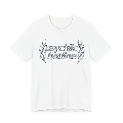 psychic hotline Tee - Y2K Graphic Classic Cotton Top