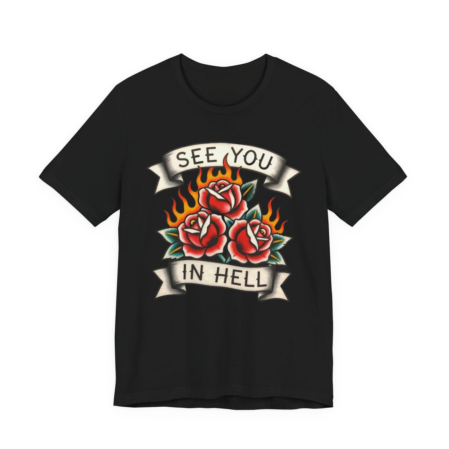SEE YOU IN HELL Tee - Y2K Graphic Classic Cotton Top
