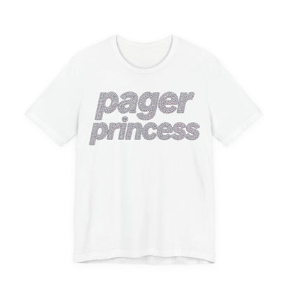 pager princess Tee - Y2K Graphic Classic Cotton Top
