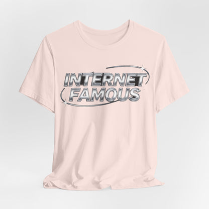 INTERNET FAMOUS Chrome Orbit Tee - Y2K Graphic Classic Cotton Top