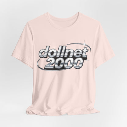 dollnet 2000 Chrome Orbit Tee - Y2K Graphic Classic Cotton Top