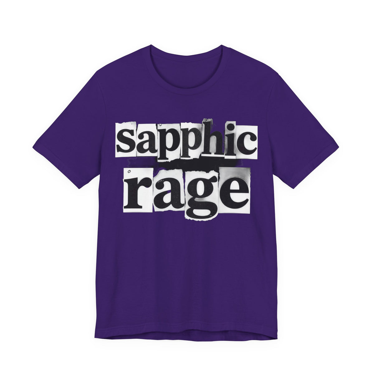 sapphic rage Punk Zine Tee - Y2K Graphic Classic Cotton Top