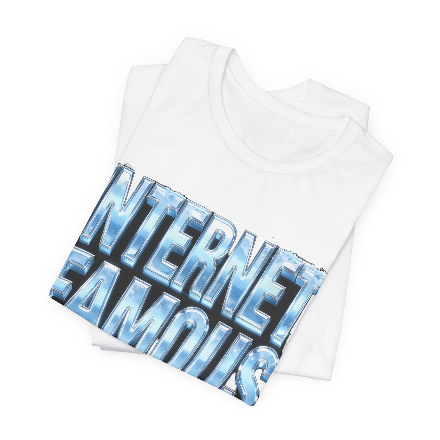 INTERNET FAMOUS Ice Chrome Tee - Y2K Graphic Classic Cotton Top