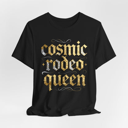 cosmic rodeo queen Tee - Y2K Graphic Classic Cotton Top
