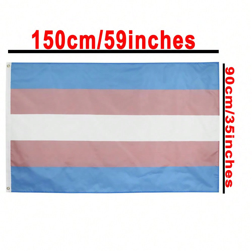 Trans pride flag detail