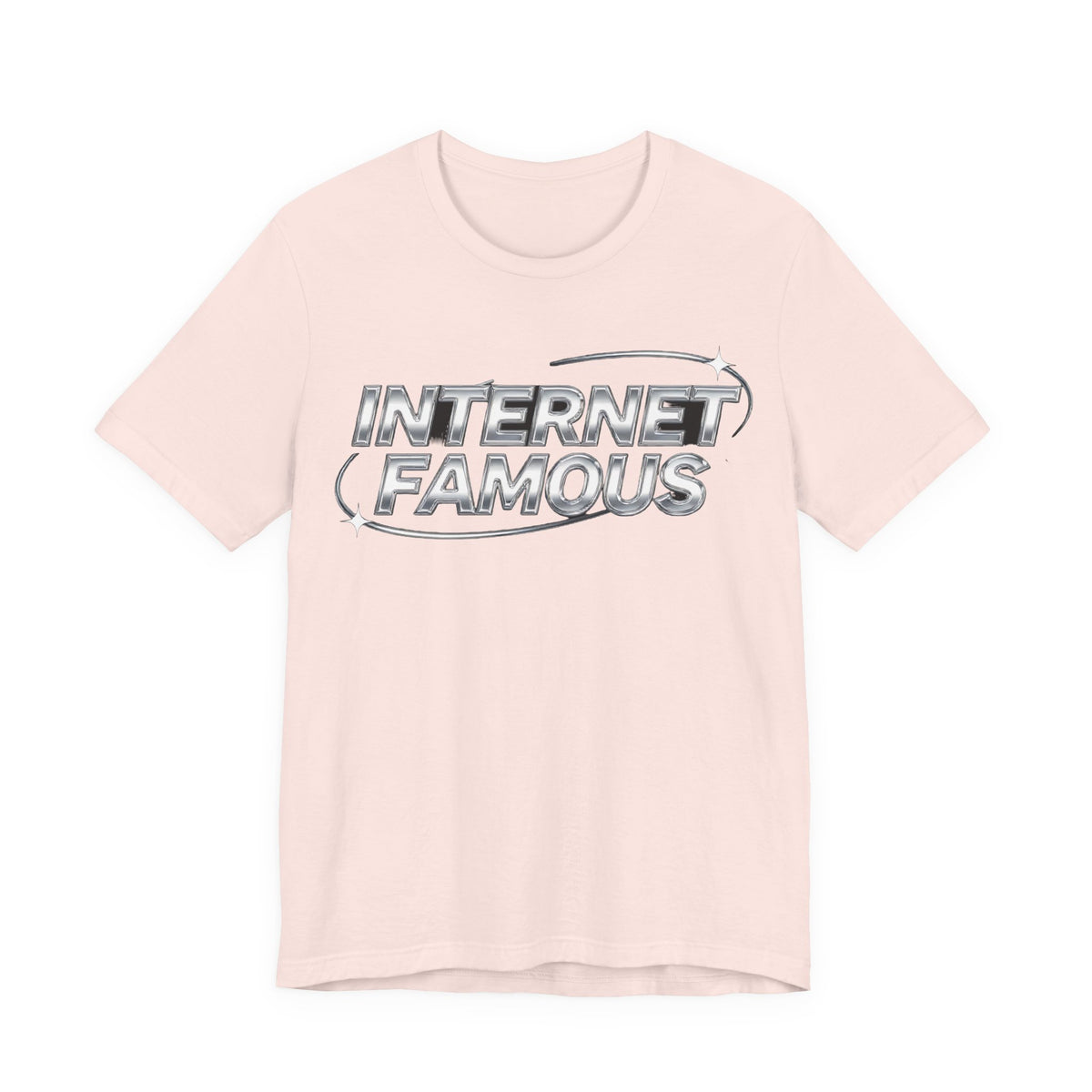 INTERNET FAMOUS Chrome Orbit Tee - Y2K Graphic Classic Cotton Top