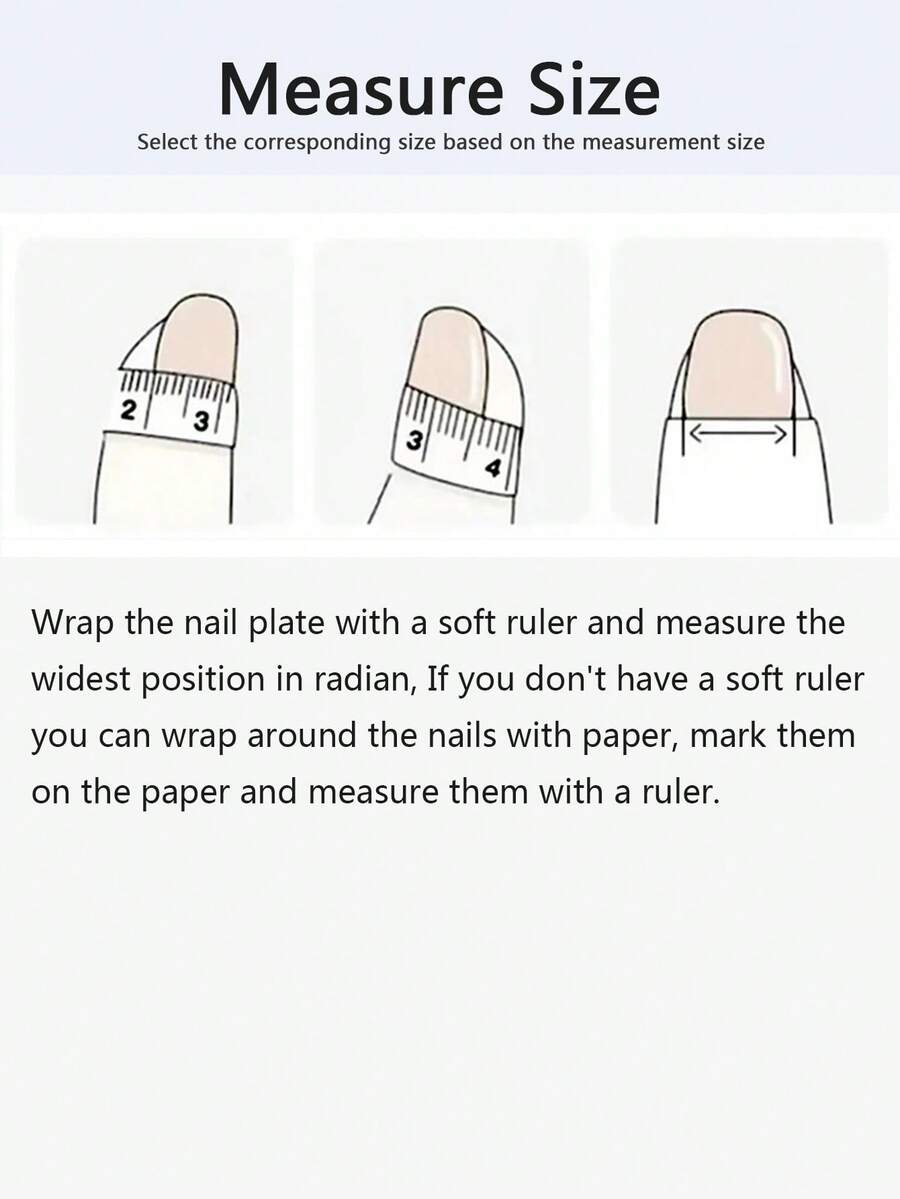 How to measure your nail width before choosing a size