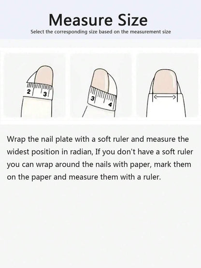 How to measure your nail width before choosing a size