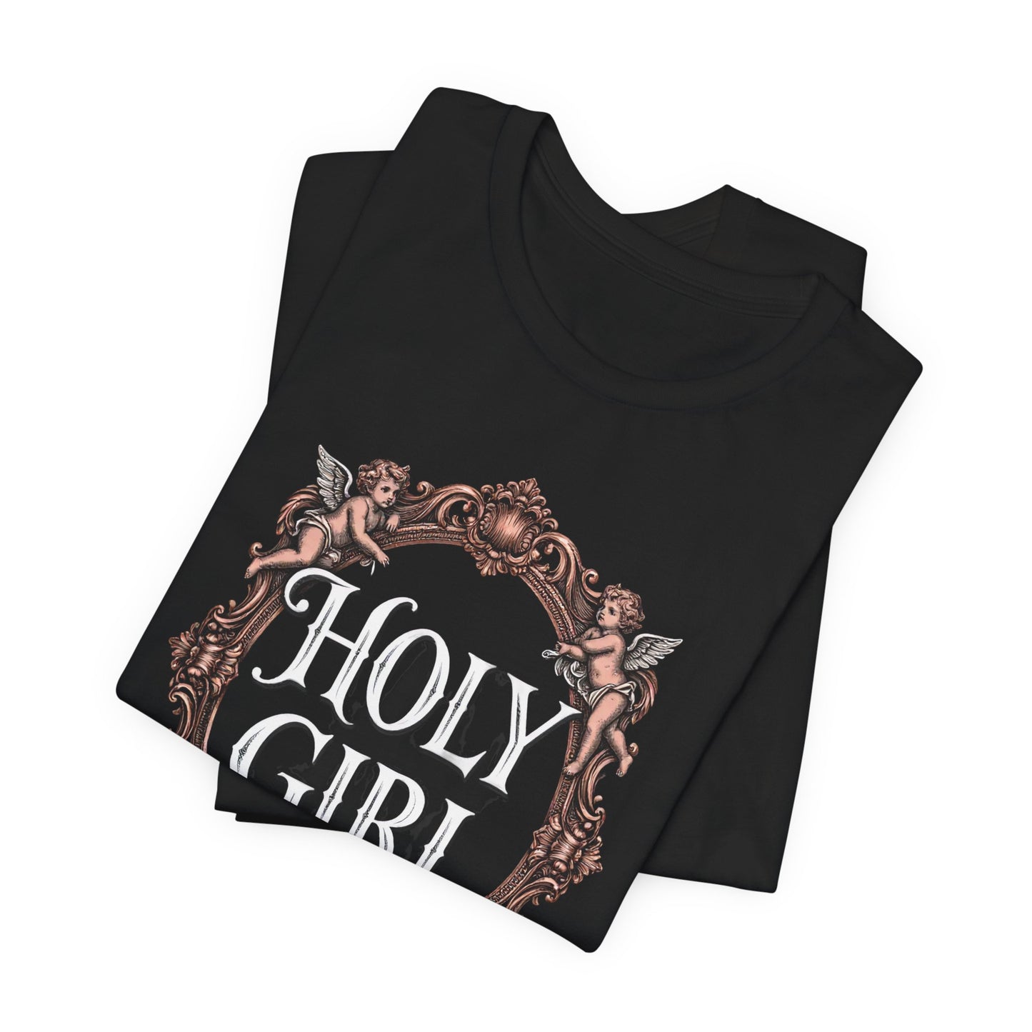 HOLY GIRL Tee - Y2K Graphic Classic Cotton Top