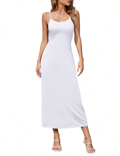 Second Skin Full-Length Slip Dress